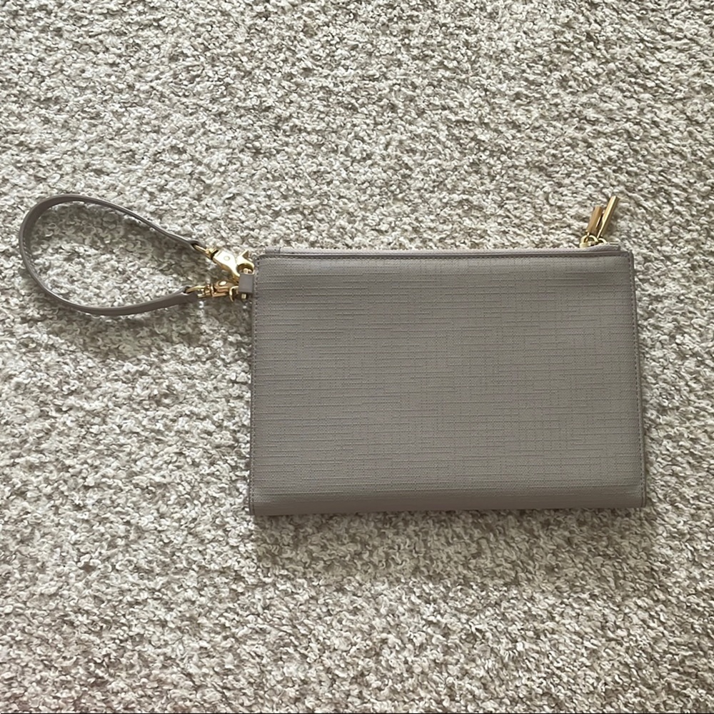 Dagne Dover Greige Wristlet Pouch